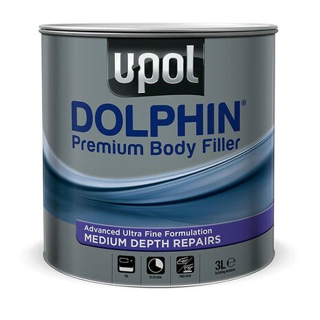 U-POL DOLPHIN Plamuur voor middeldiepe reparaties