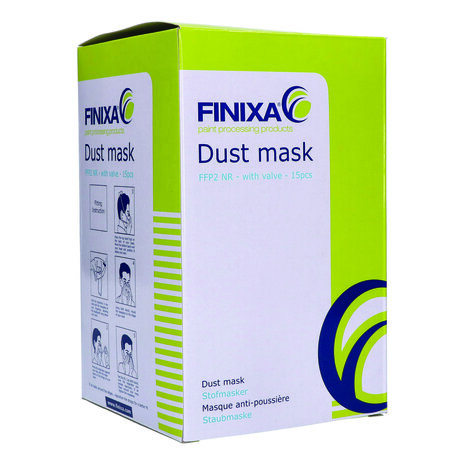 FINIXA Fijnstofmasker P2 met ventiel 15st.