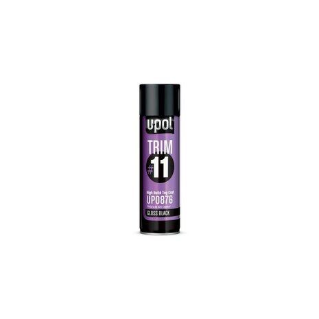 U-POL TRIM Topcoat kleurspray met hoge opbouw glanzend zwart